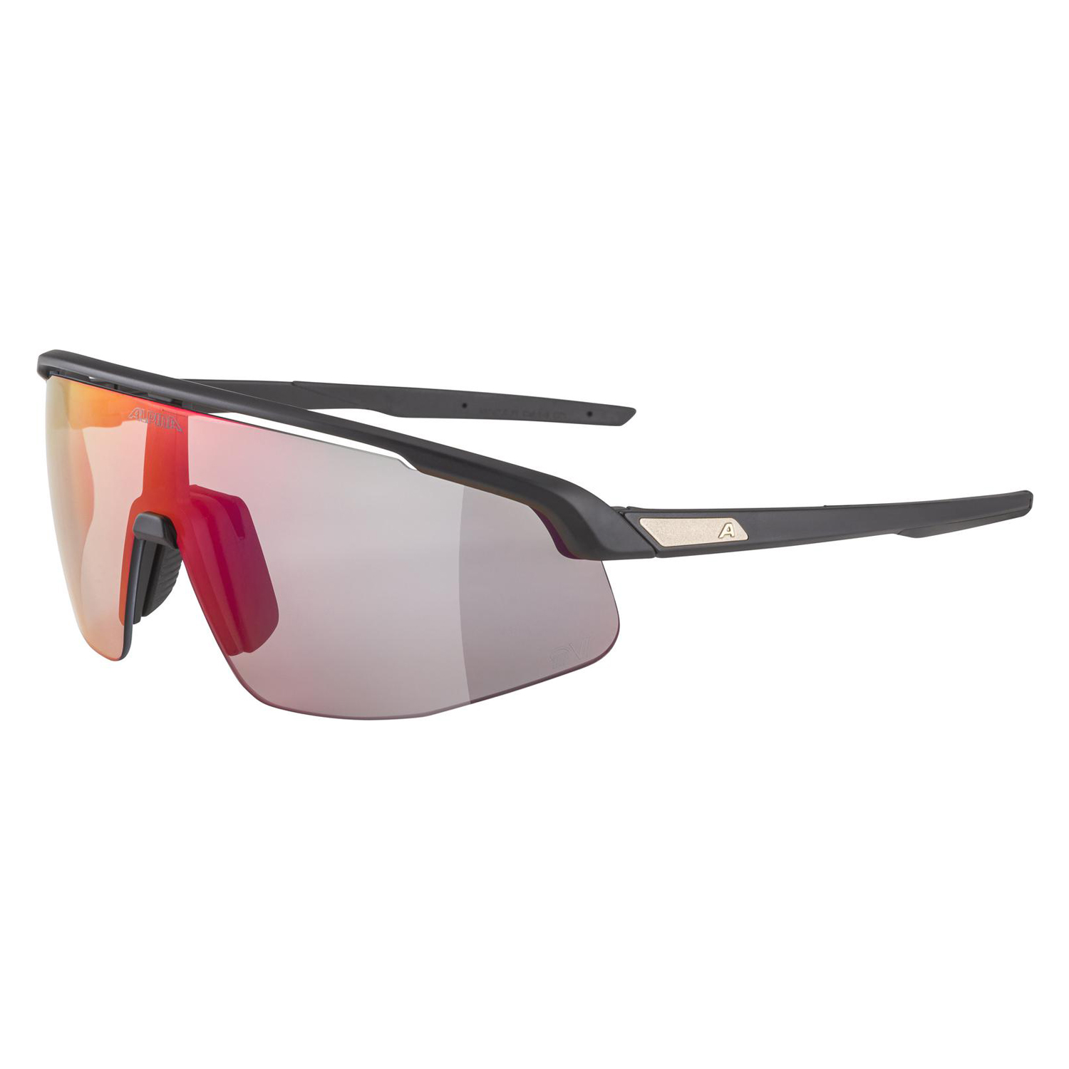 Очки Alpina Turbo Pro QV Black Matt/Rainbow Mirror Cat.1-3 Hydrophobic