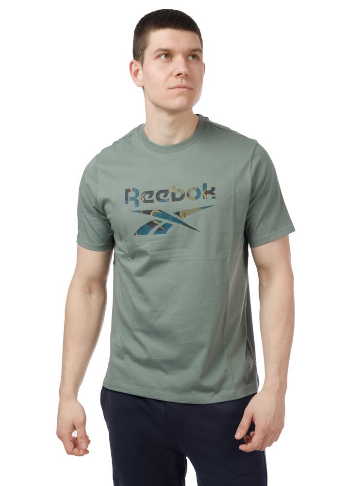 футболка мужская reebok ri motion aop зеленый