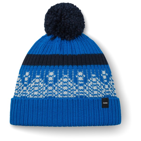 Шапка Eisbaer Norrak Pompon horizon blue/fjord