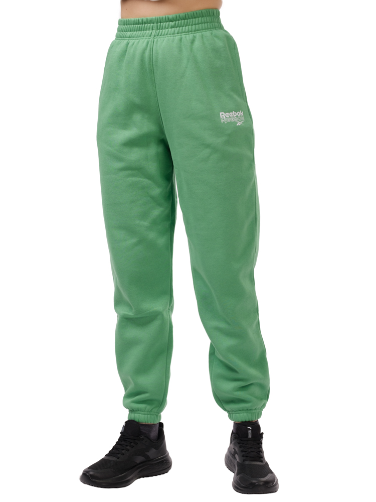 брюки женские reebok rie fleece зеленый