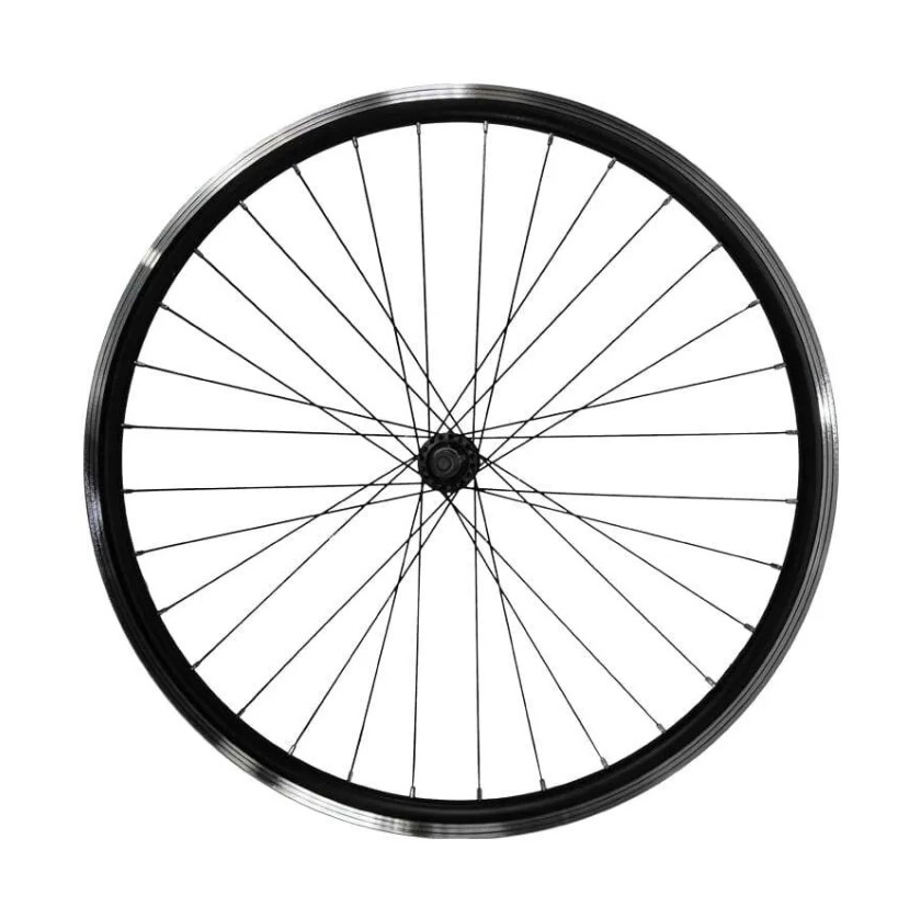 Колесо переднее двойной обод алюминиевый обод, гайки 24" V-brake