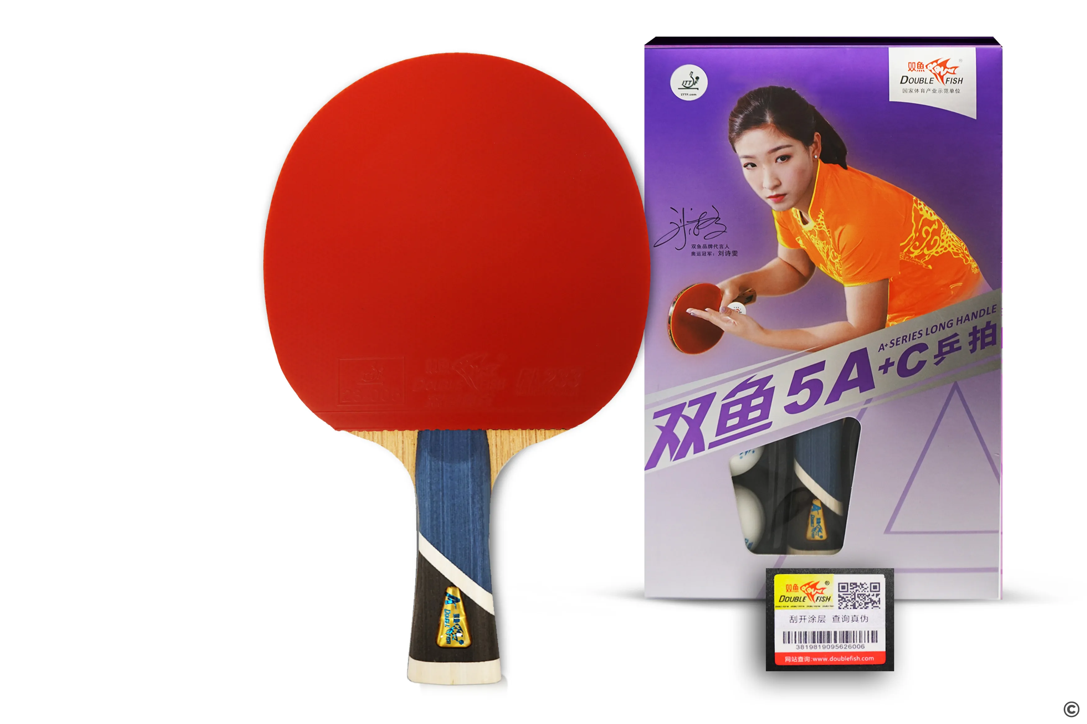 Ракетка для настольного тенниса Double Fish 5A+C, ITTF: купить в Иркутске  по цене 2699.00 в интернет-магазине Фанат