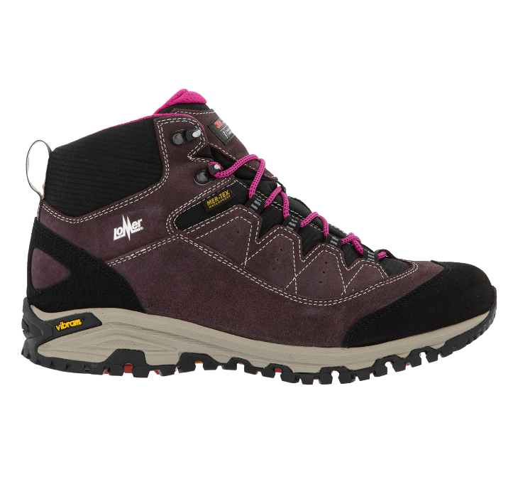 Ботинки женские Lomer Sella High MTX Suede thinsulate/borgogna 