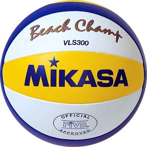 мяч волейбольный пляжн mikasa approved fivb vls300 бел/син/жел р.5