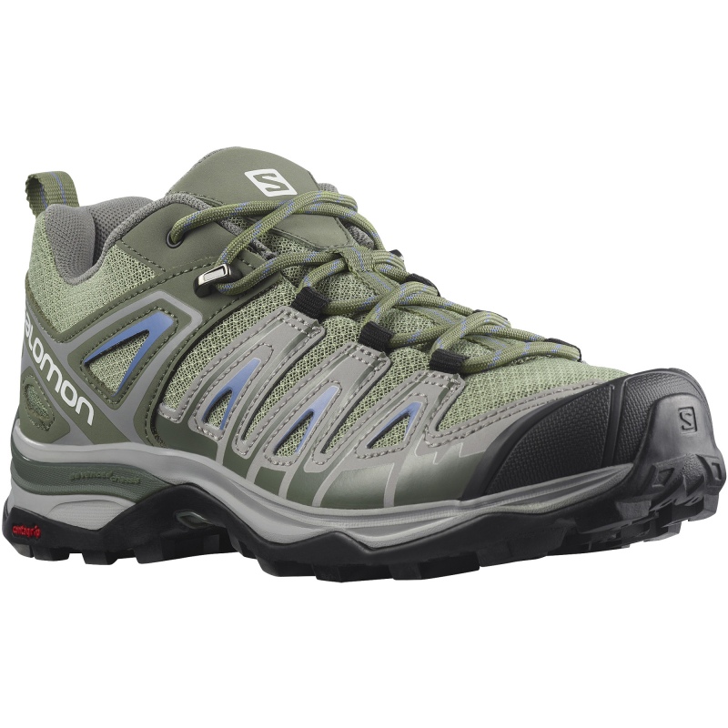 кроссовки женские salomon x ultra pioner aero green/gray