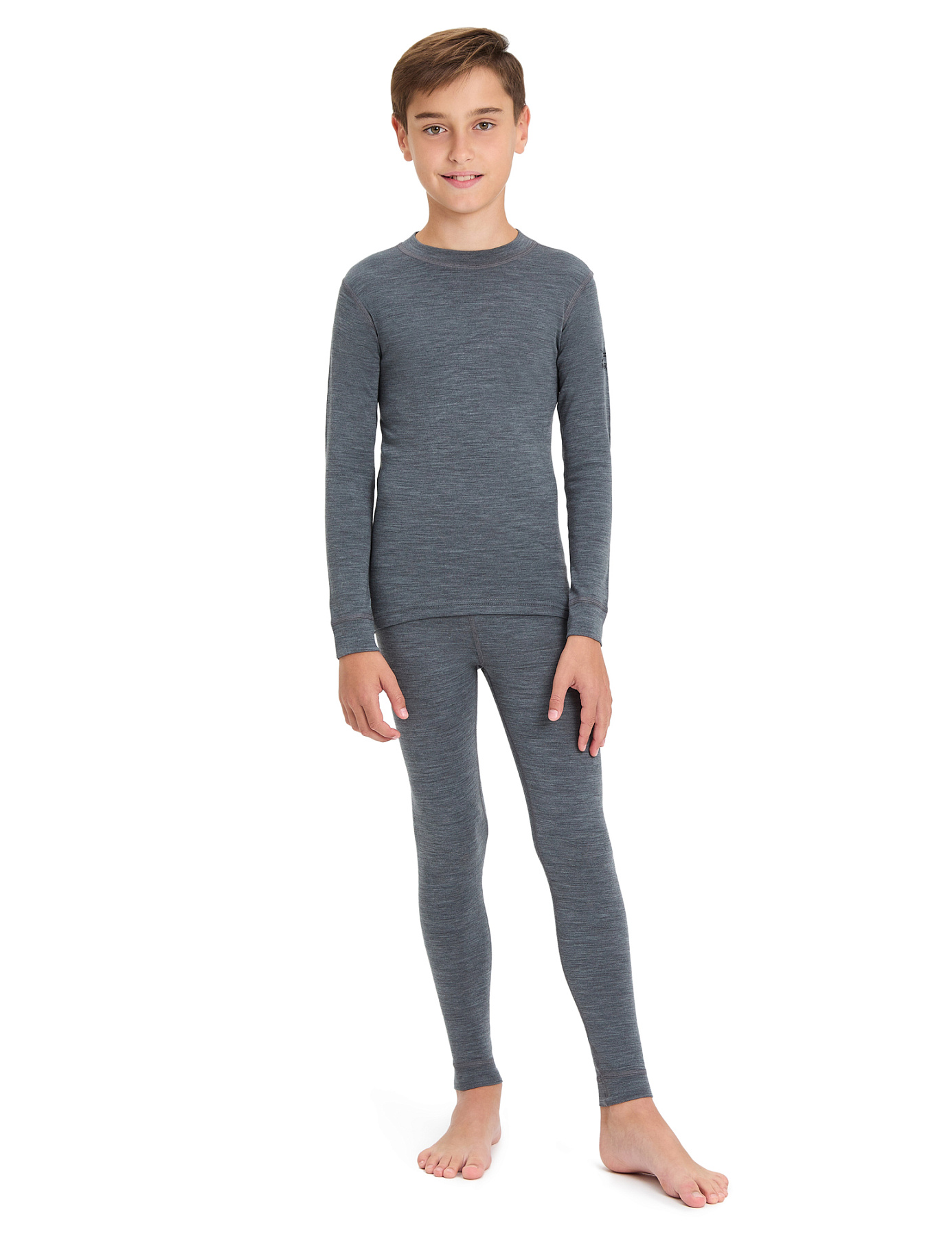 Термобелье костюм детский Norveg Soft серый меланж