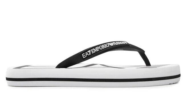 Сланцы мужские EA7 Emporio Armani XCQ004 white/black