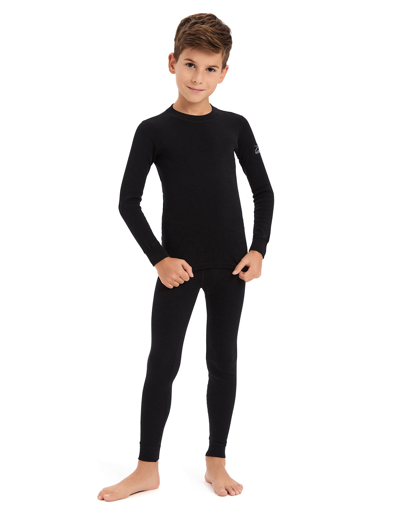 Термобелье костюм детский Norveg Soft черный