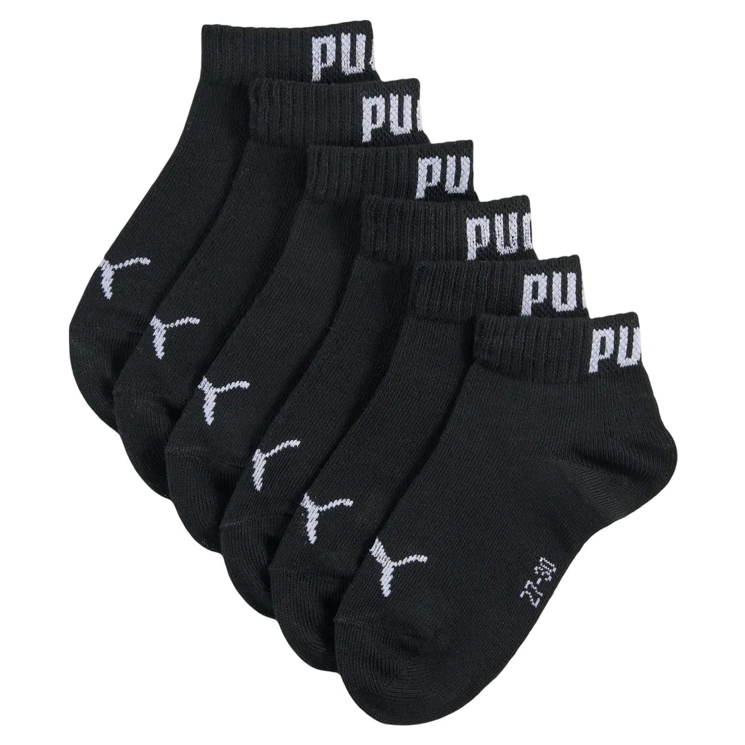 Носки Puma Kids Plain Quarters 3P Jr черный