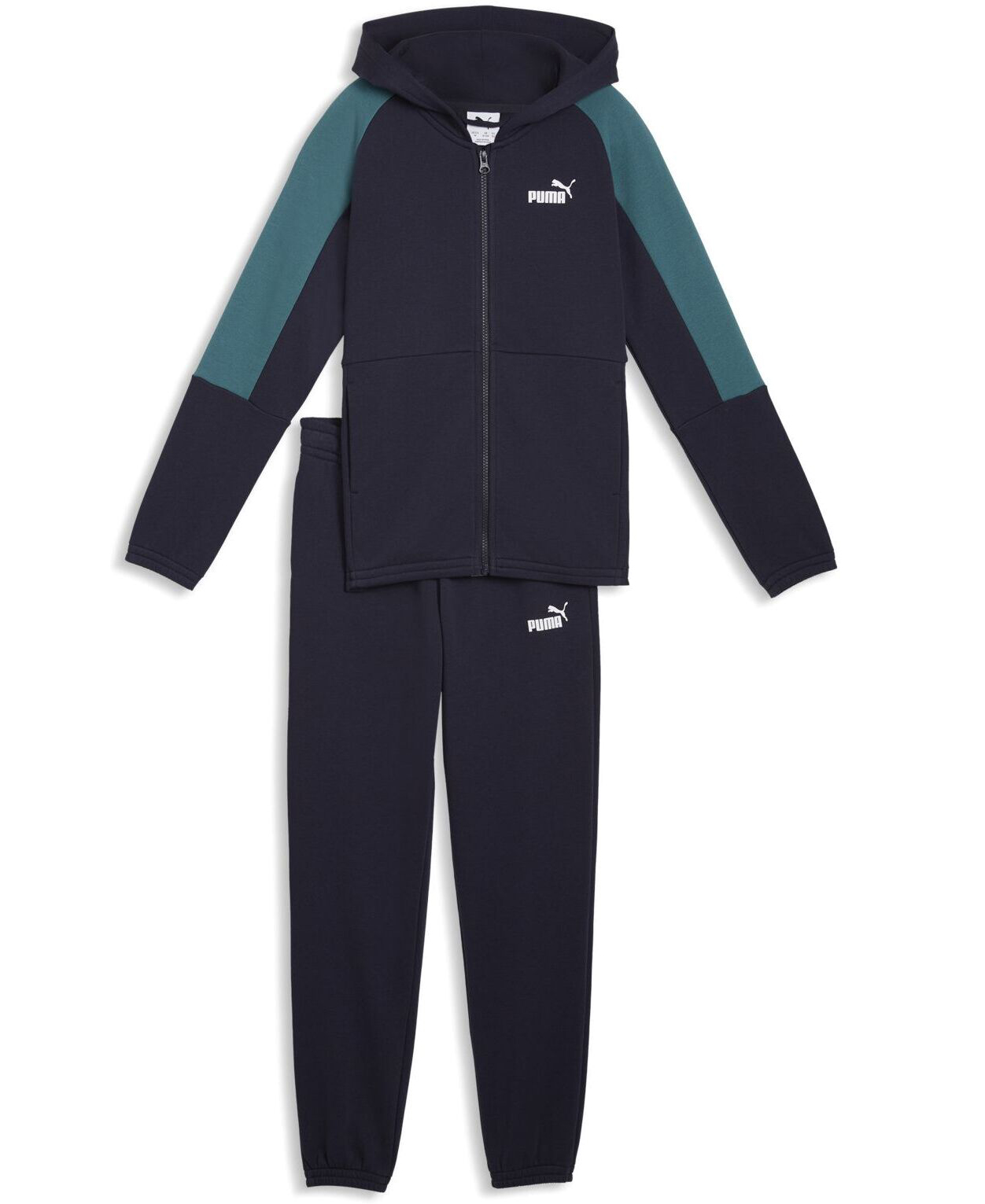 Костюм детский Puma ESS BLOCK Hooded FZ Sweat TR B синий