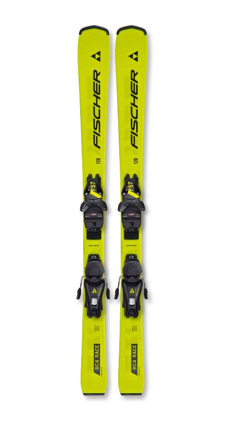 горные лыжи с креплением fischer rc4 race jr (130-150) jrs + fs7 ca jrs