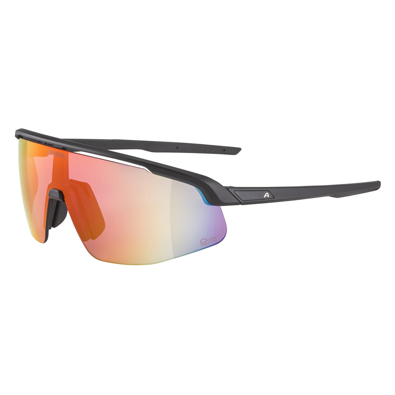 Очки Alpina Turbo Pro Q-Lite Black Matt/Red mirror Cat.2