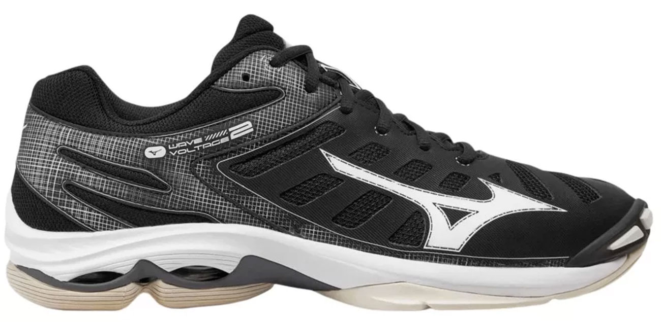 Кроссовки мужские для волейбола Mizuno Wave Voltage 2 черный/белый