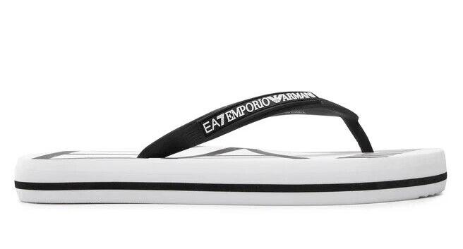 Сланцы женские EA7 Emporio Armani XCQ004 white/black
