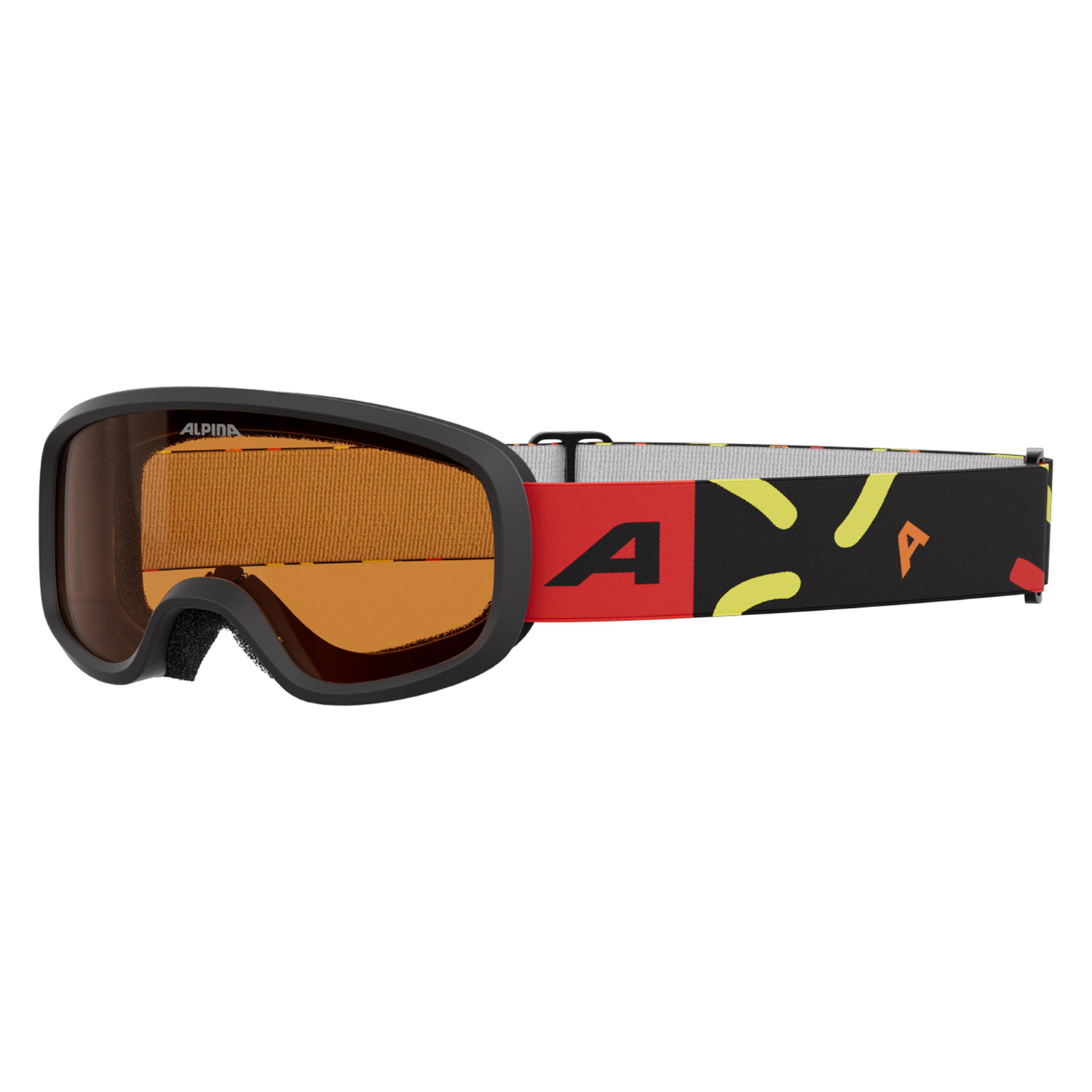 Очки маска для горных лыж Alpina Carvy 3.0 Red Matt/Orange S2, XS