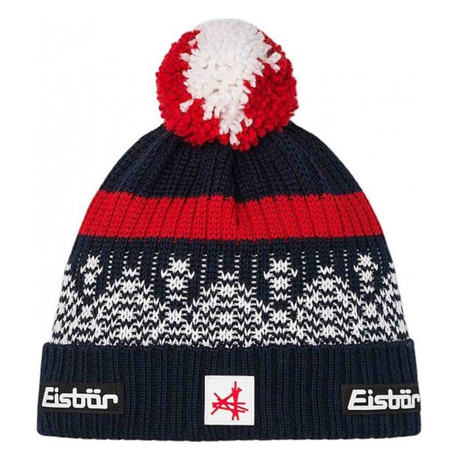 Шапка Eisbaer Norrak Pompon nacht/white