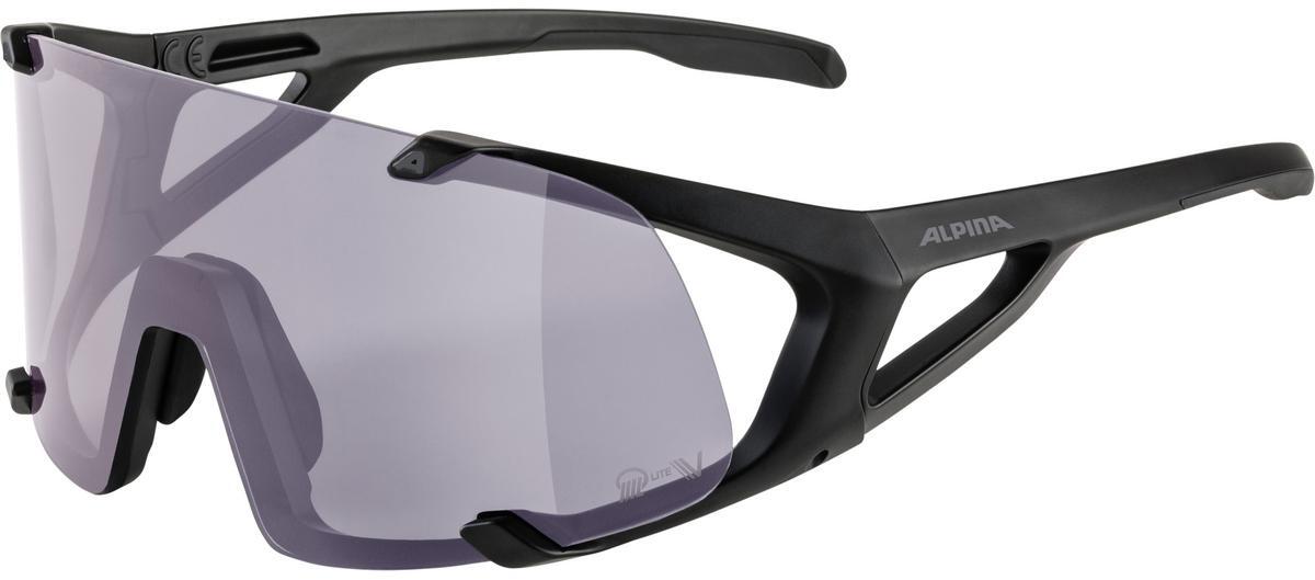 Очки Alpina Hawkeye Q-Lite V Black Matt/Q-Lite V, Purple, Cat.1-3, hidrophobic