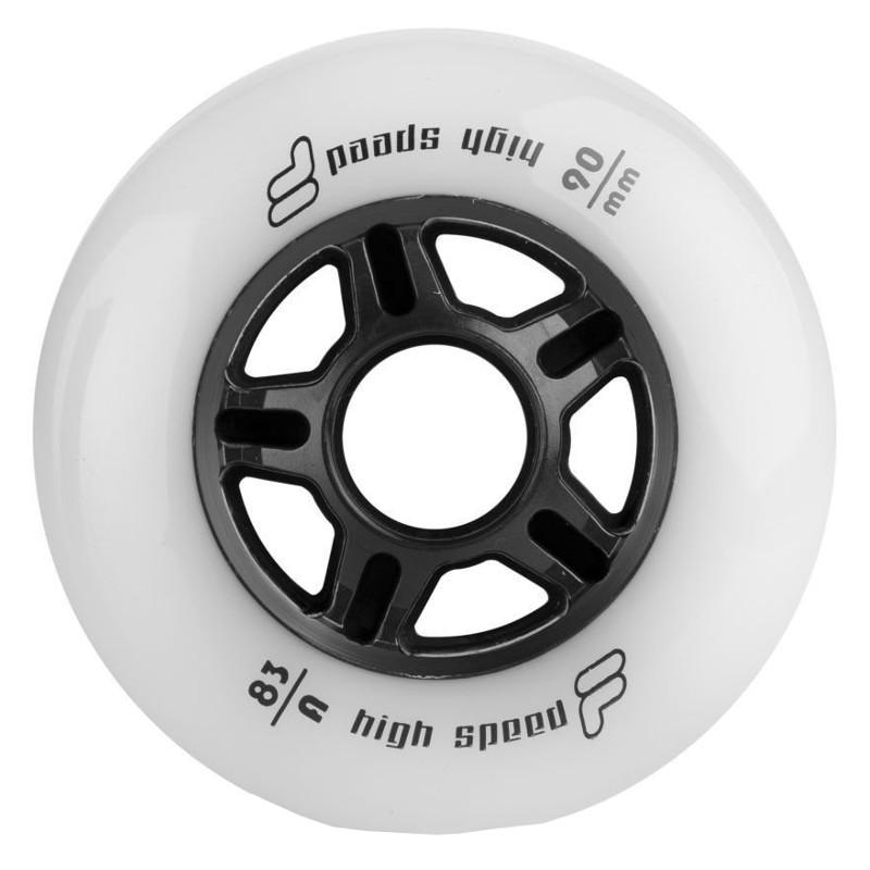 колеса комплект fila wheels 90mm/83a+abec9+alu spacer 8mm (8шт.)
