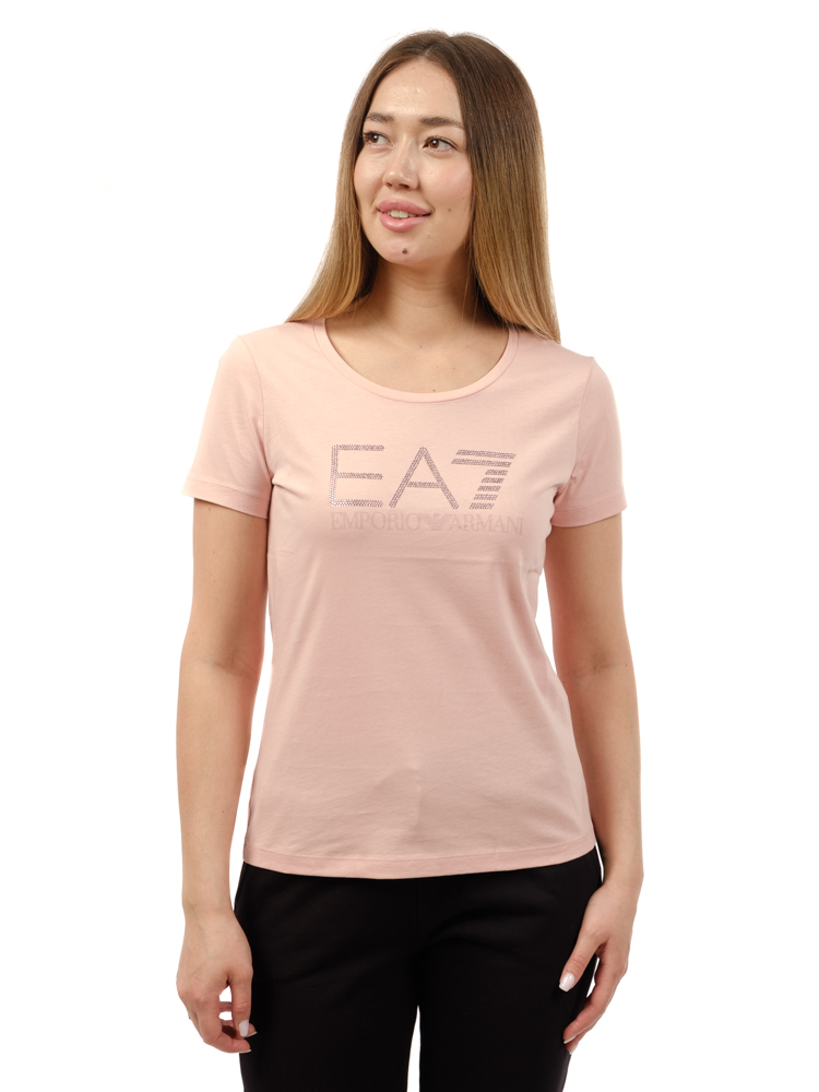 Футболка женская EA7 Emporio Armani 6RTT29 silver pink