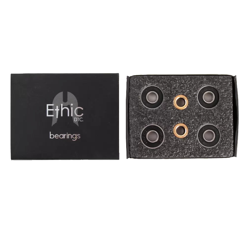 Подшипники Ethic bearing black 608 (8STD, 4 подш + 2спейс)